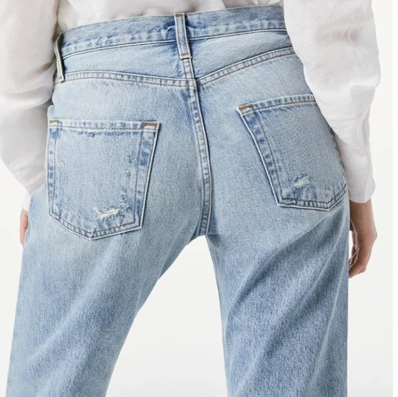 FRAME Le Slouch Crop All Over Grommet Fitzgerald | Womens Straight Size 32 - Picture 4 of 6